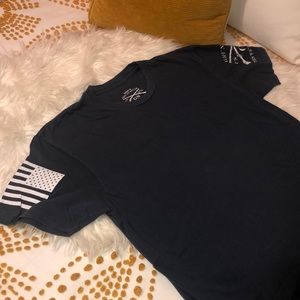 Plain Navy Grunt Style T-Shirt